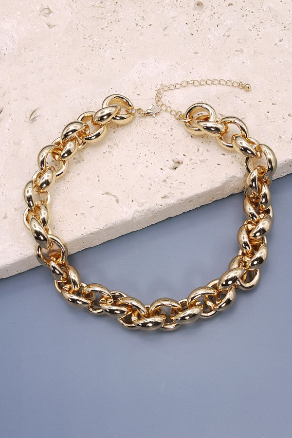 Chunky Ball Link Chain Necklace