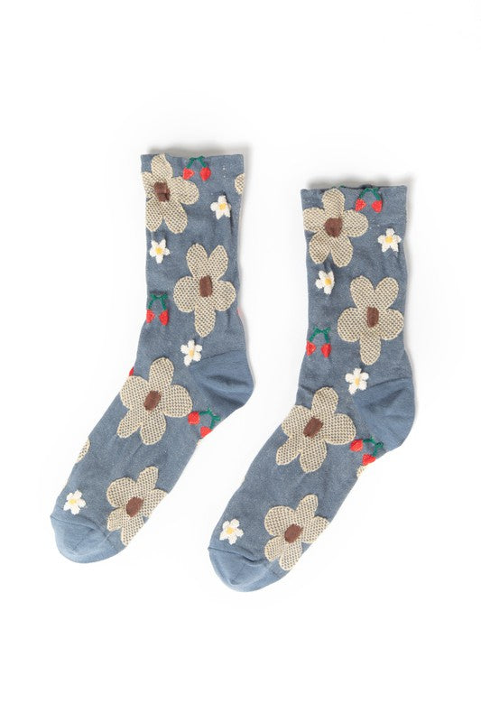 Flower Power Socks- Choose Color