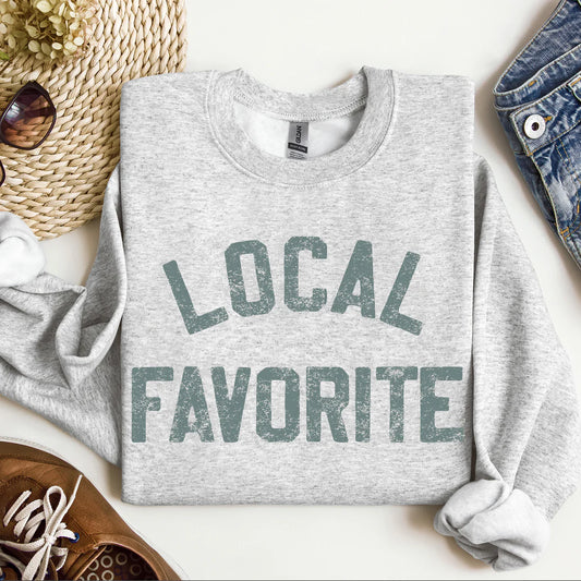 'Local Favorite' Graphic Crewneck Sweatshirt
