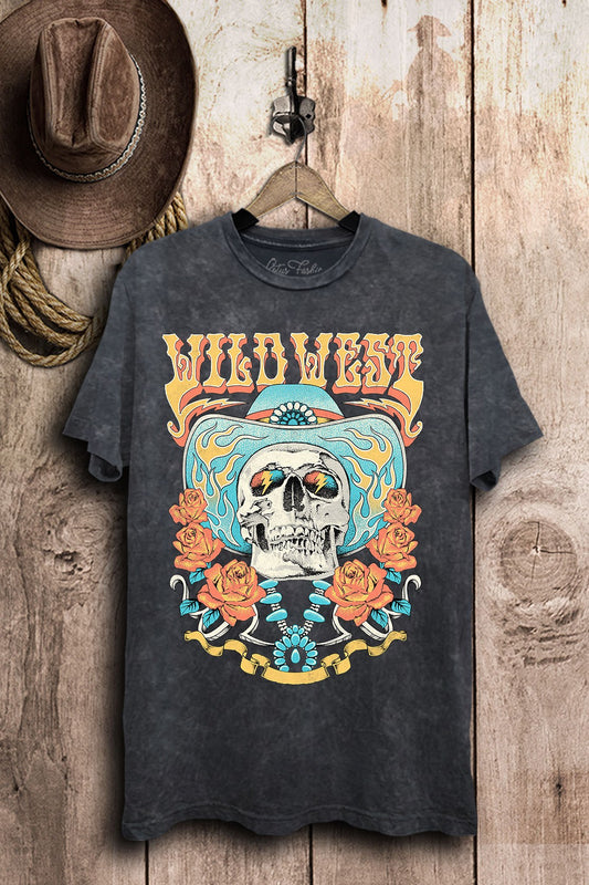 Wild West Cowboy Skull Graphic