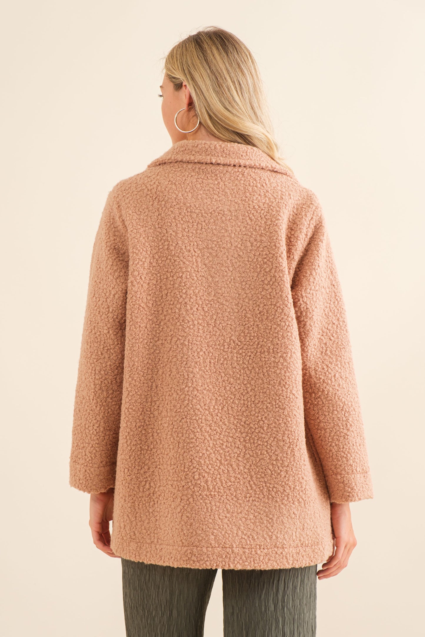 Teddy Pea Coat PLUS