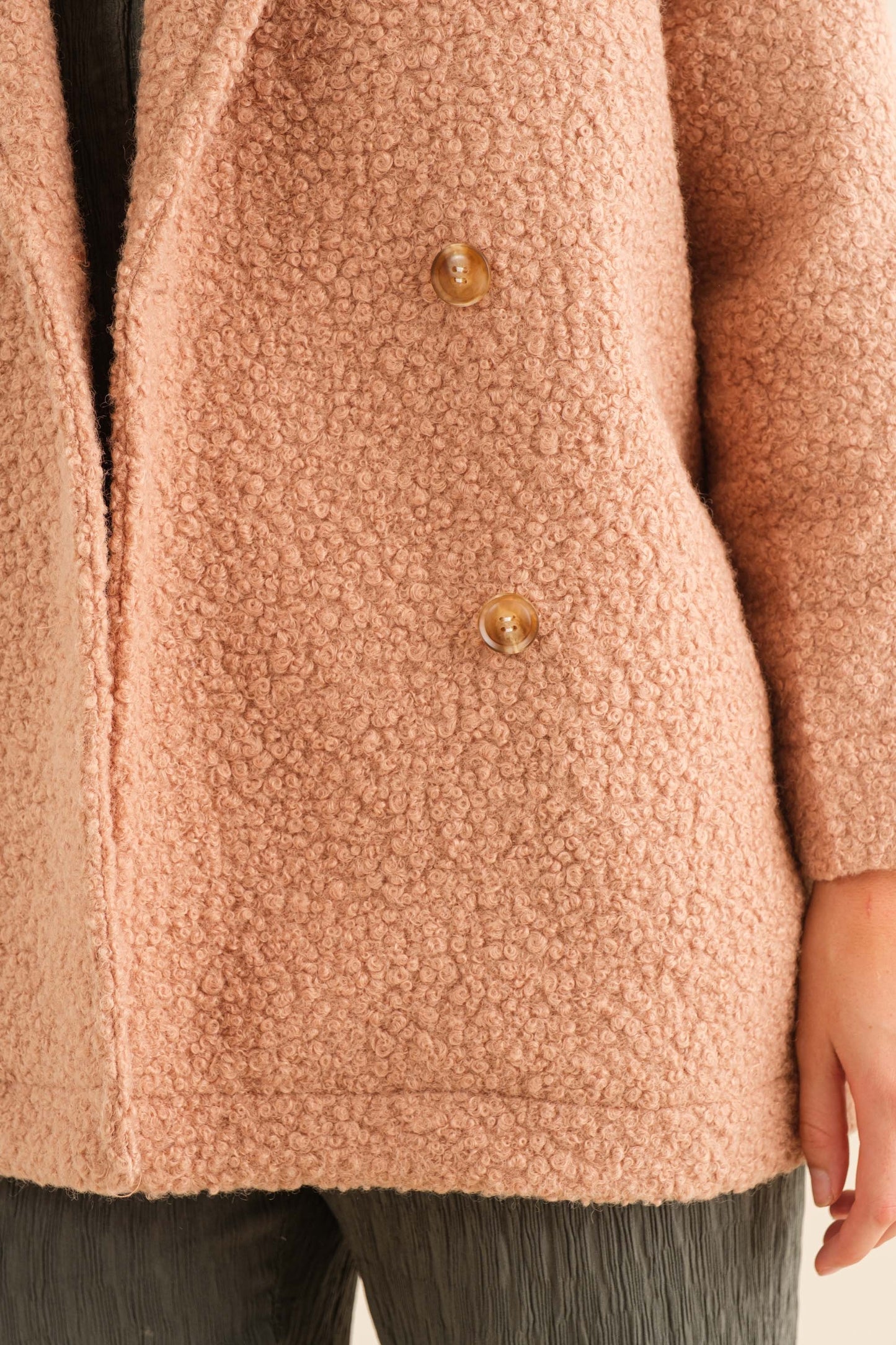 Teddy Pea Coat PLUS