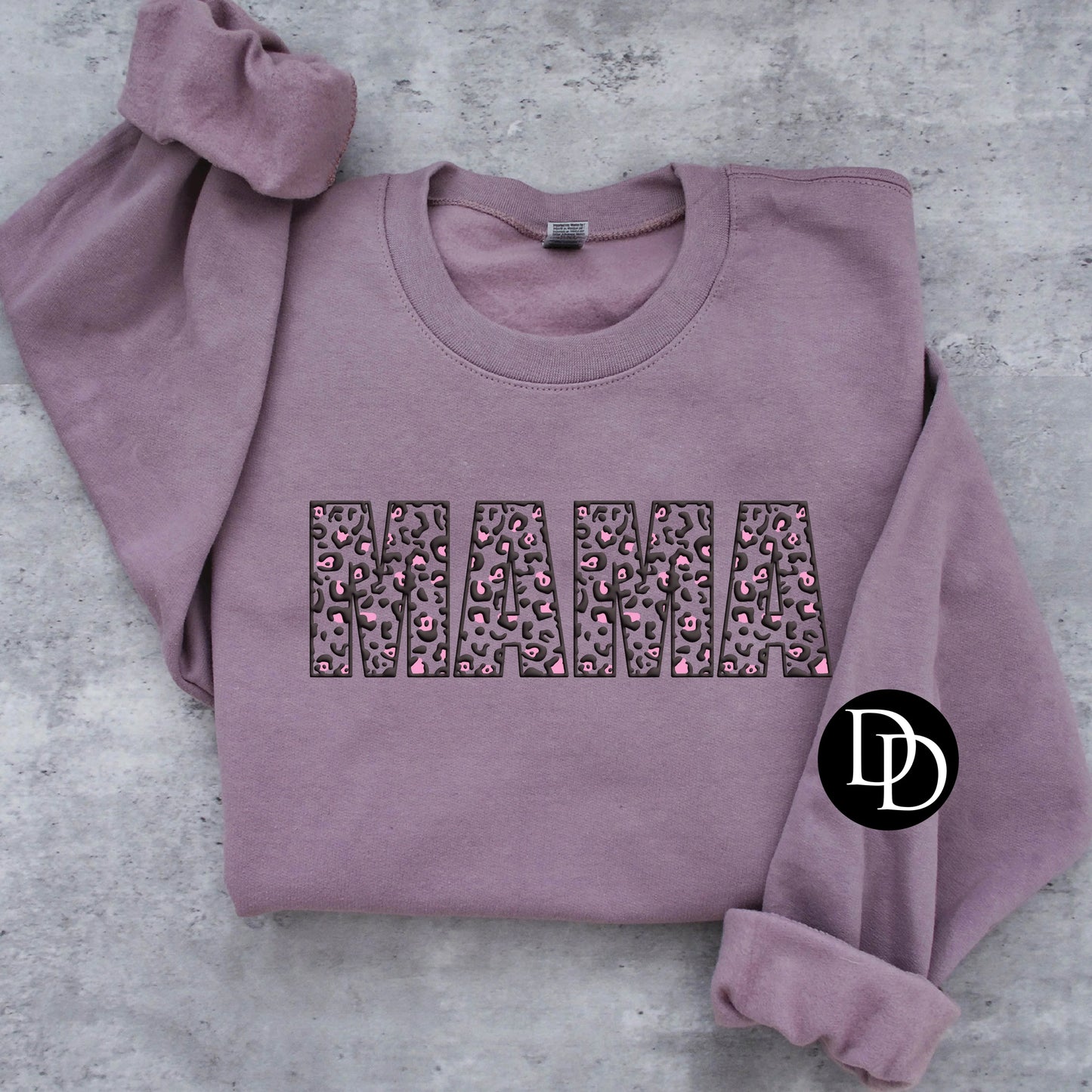 'MAMA' Leopard PUFF Graphic