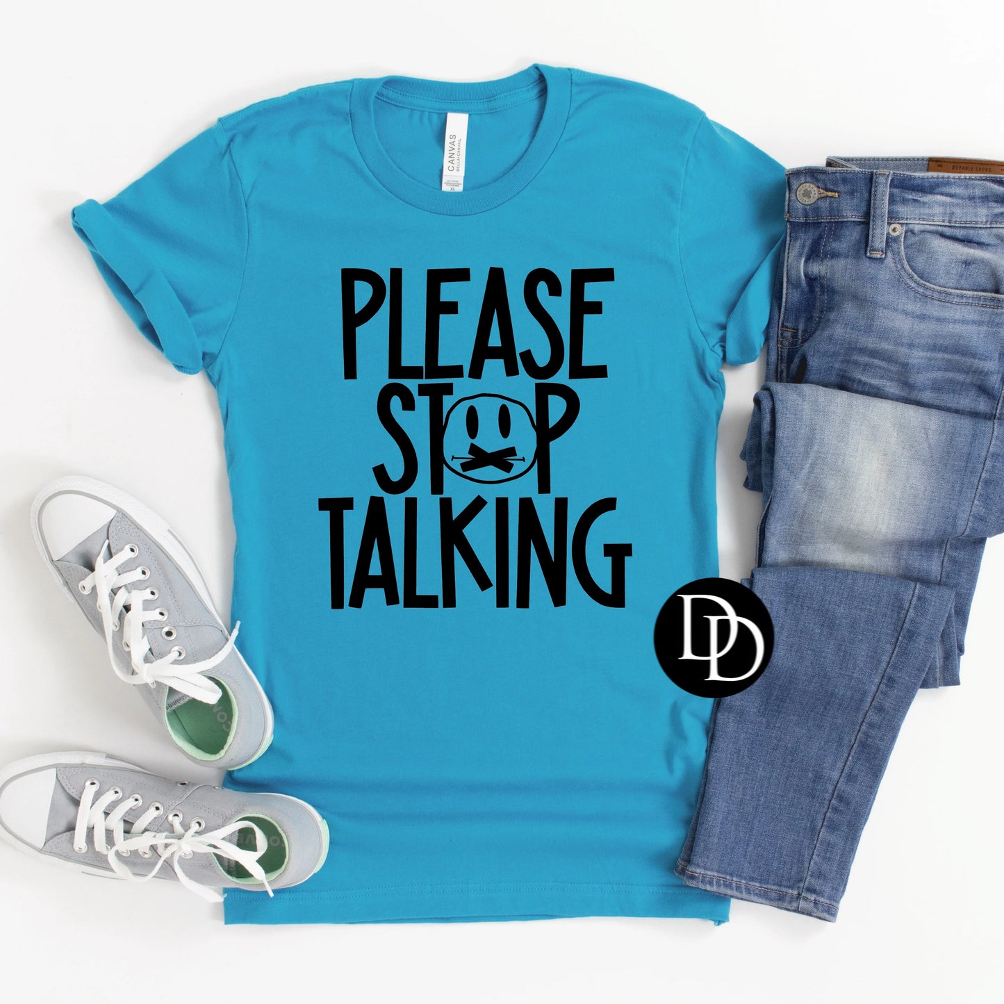 'Please Stop Talking' Graphic