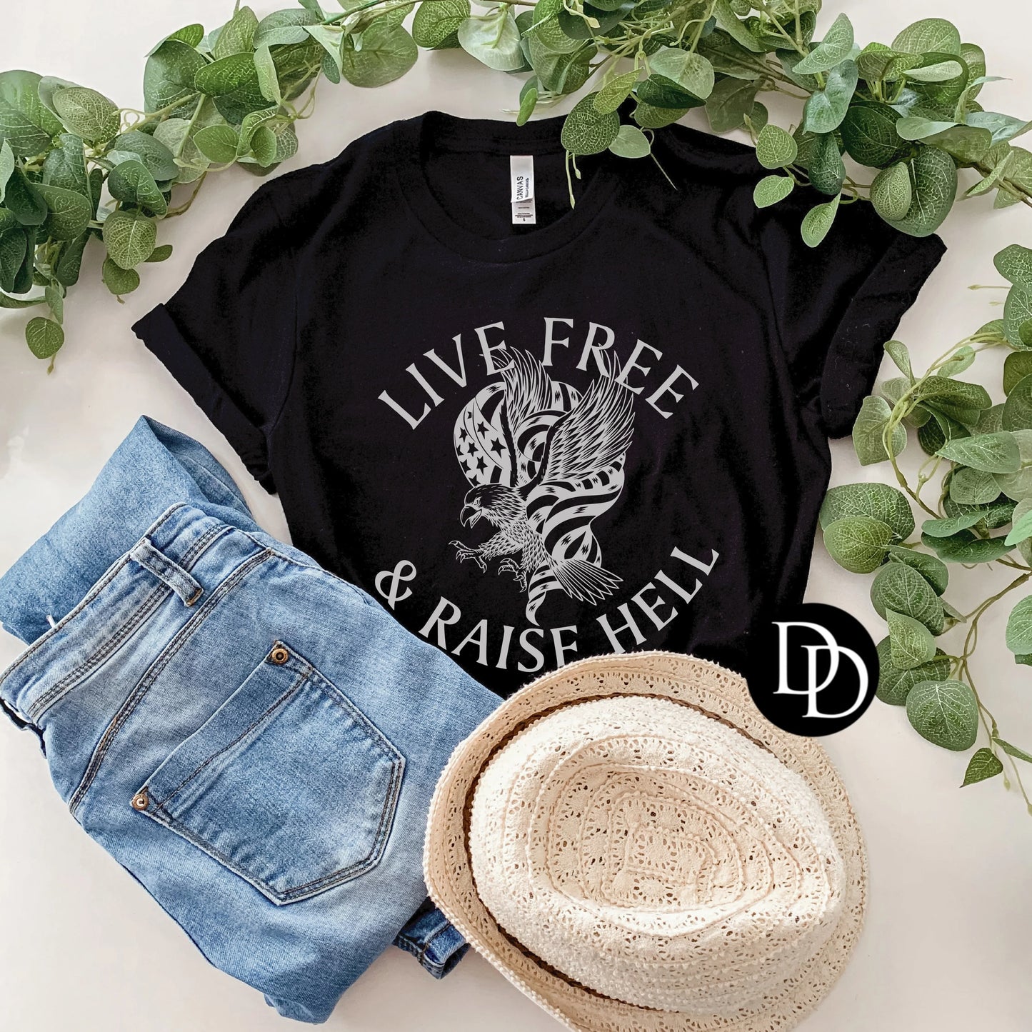 'Live Free & Raise H*ll' Graphic