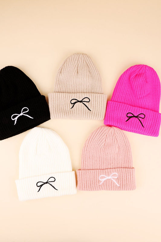Croquette Bow Beanie