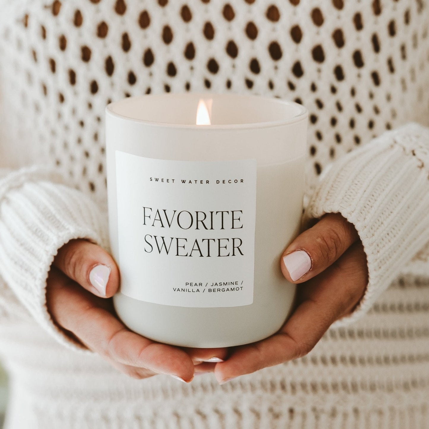 Sweet Water Soy Candle 'Favorite Sweater'