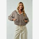 Soft Touch Relaxed Fit Plaid Jacket