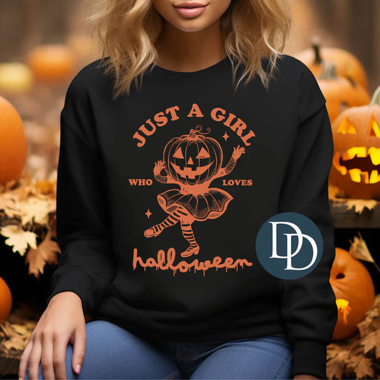 'Just A Girl Who Loves Halloween' Graphic