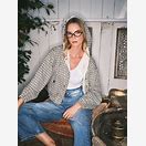 Soft Touch Relaxed Fit Plaid Jacket