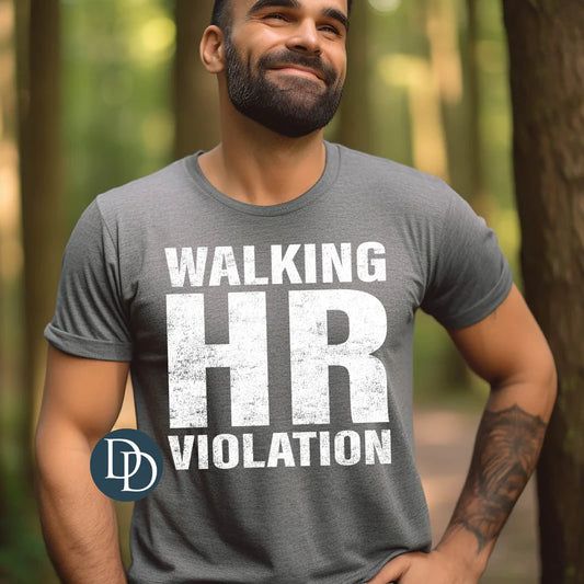 'Walking HR Violation' Graphic