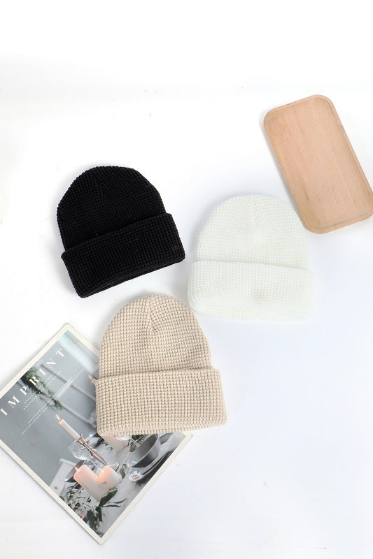 Organic Waffle Knit Beanie