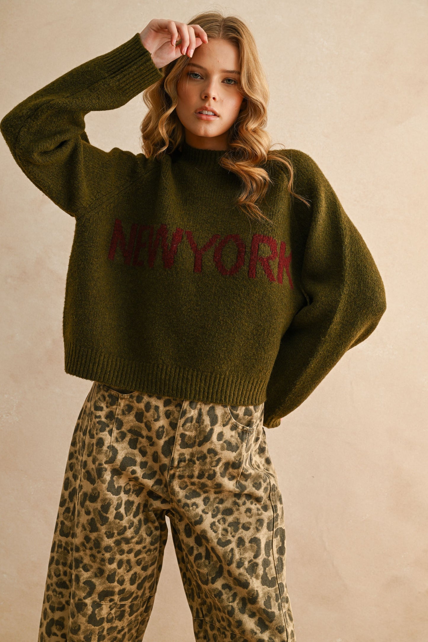 Letter Front Sweater