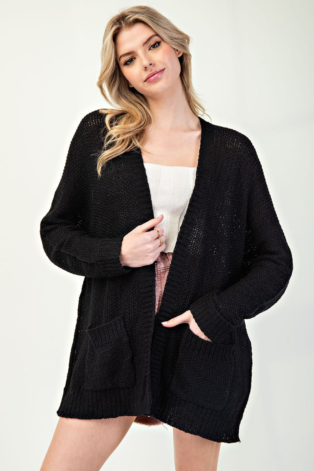 Skylar Slouchy Open Front Cardi