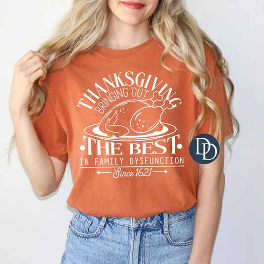 'Thanksgiving-Bringing Out The Best In Family Dysfunction' Graphic