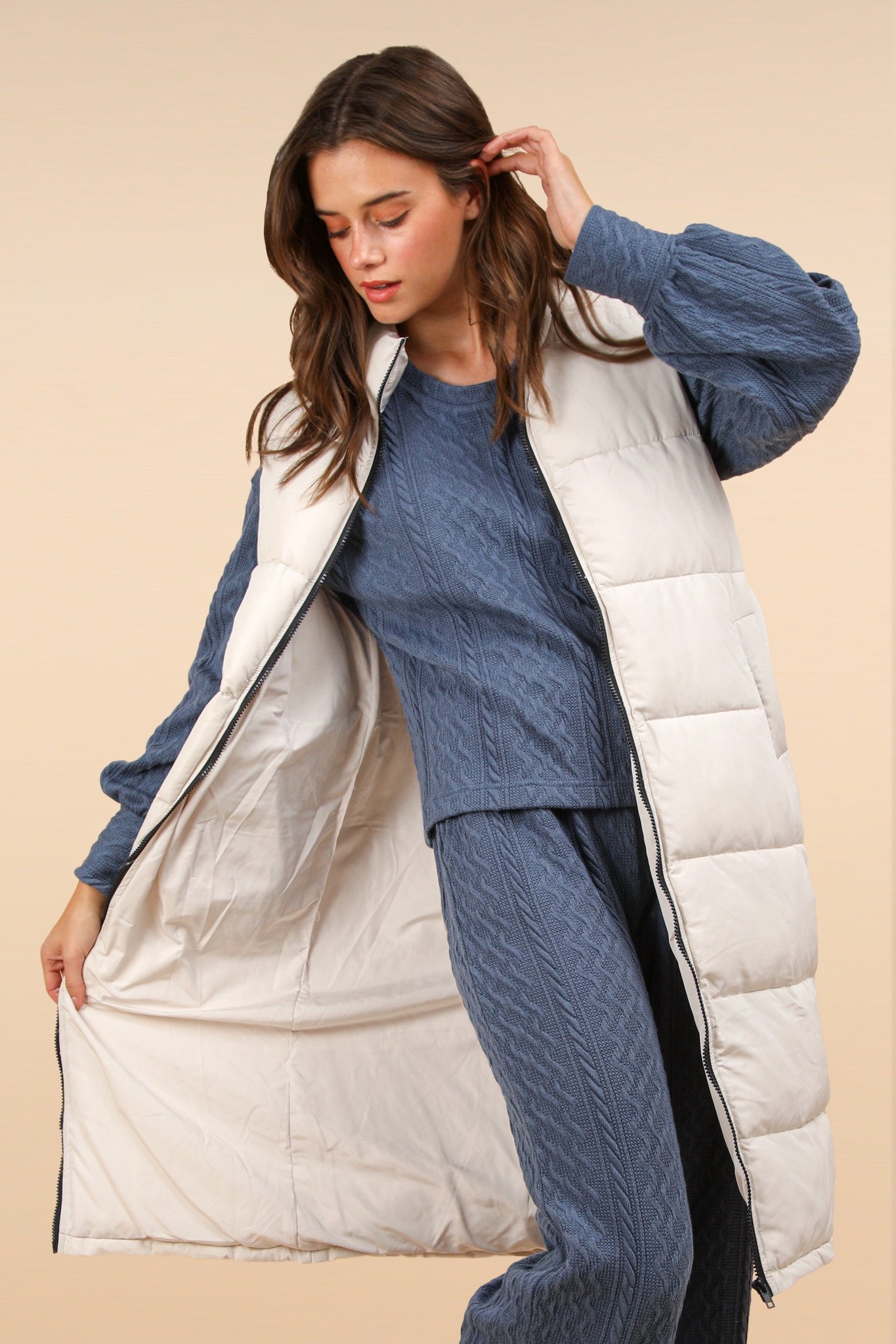 Ren Long Puff Vest