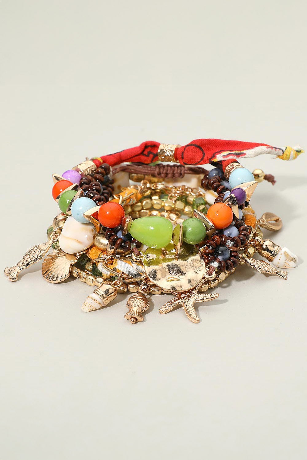 Poppy 8 Pc Boho Stretch Layered Bracelets
