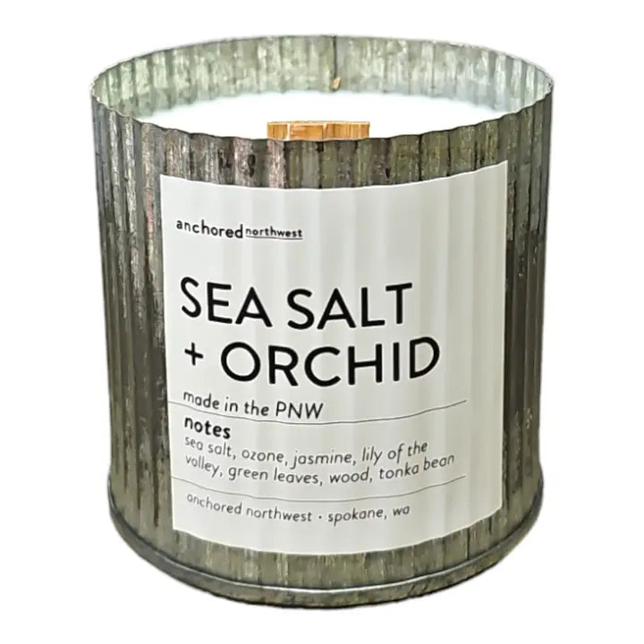 Sea Salt & Orchid Wood Wick Candle