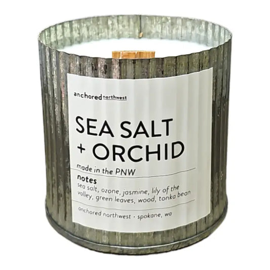 Sea Salt & Orchid Wood Wick Candle