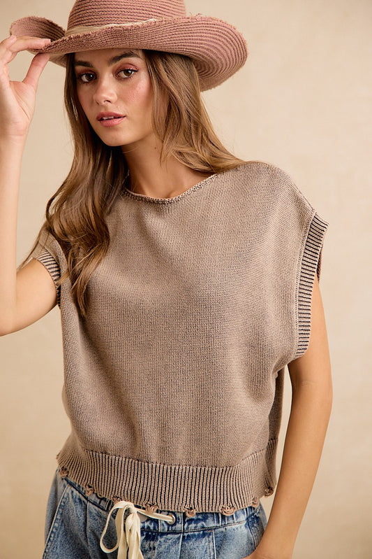 Ada Washed Sweater Vest