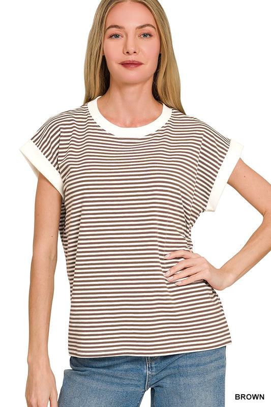 Sunday Mornin' Striped Tee