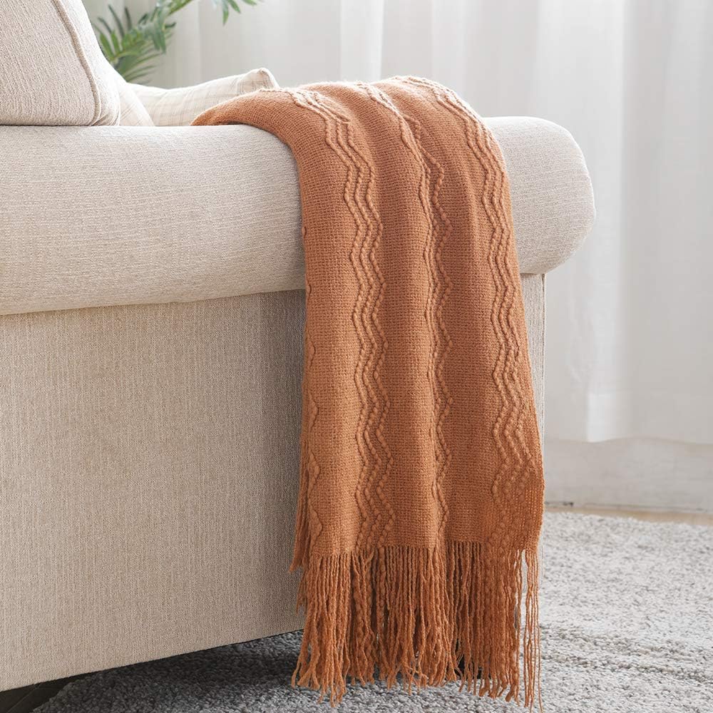 Textured Super Soft Throw Blanket
