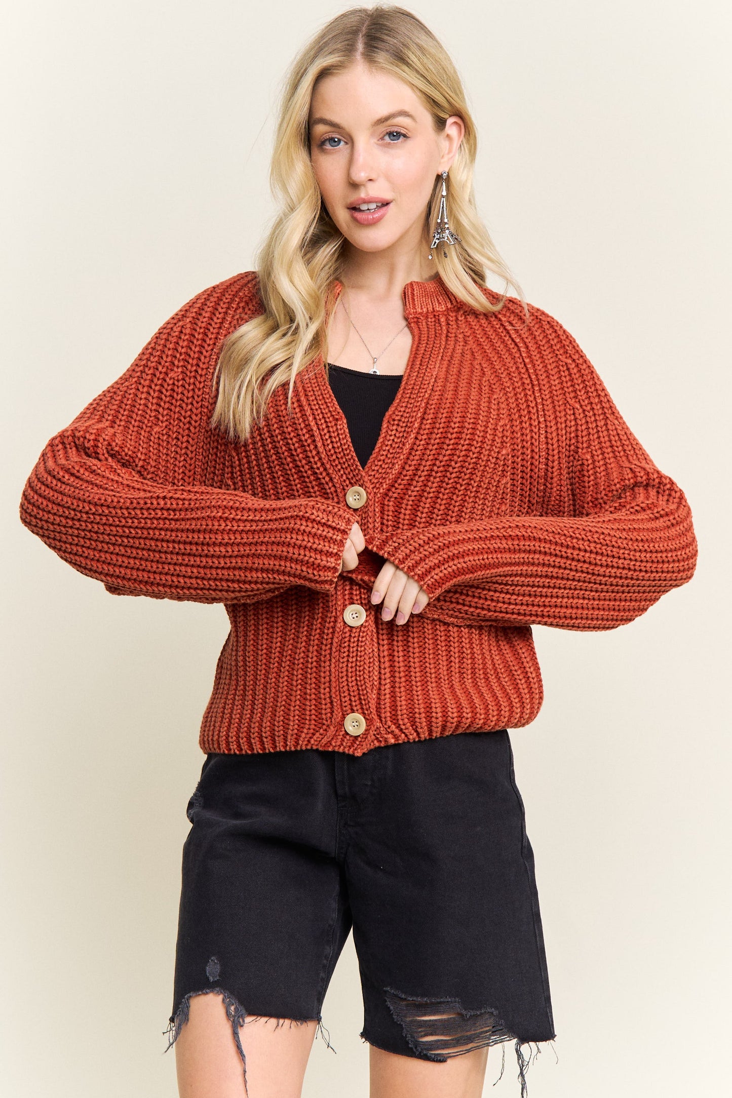 Hadley Rib Knit Sweater Cardi
