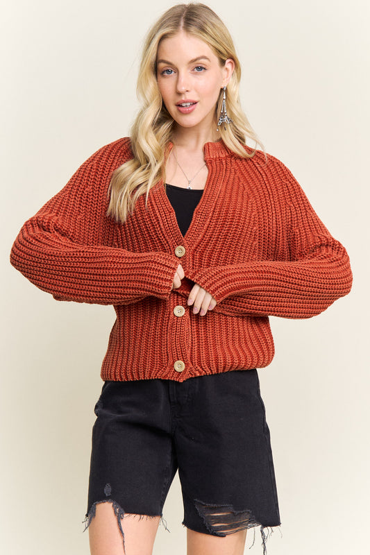Hadley Rib Knit Sweater Cardi