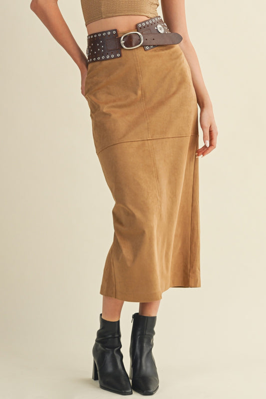 Myla Faux Suede Skirt