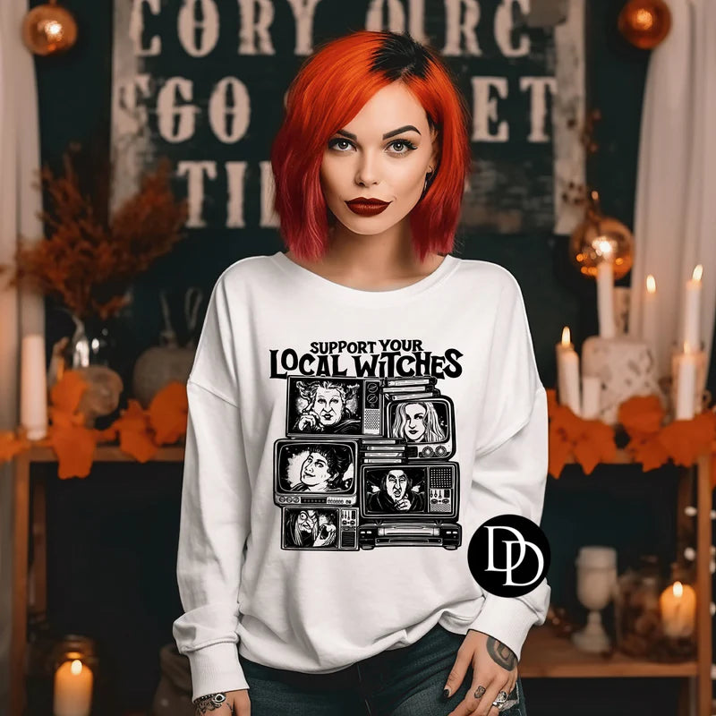 'Support Your Local TV Witches' Graphic