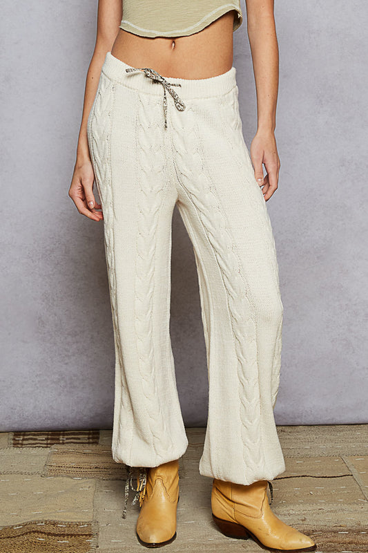 Cableknit Sweater Lounge Pants