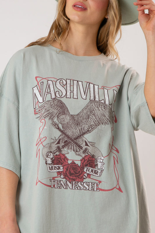 Nashville Eagle Printed T Dress