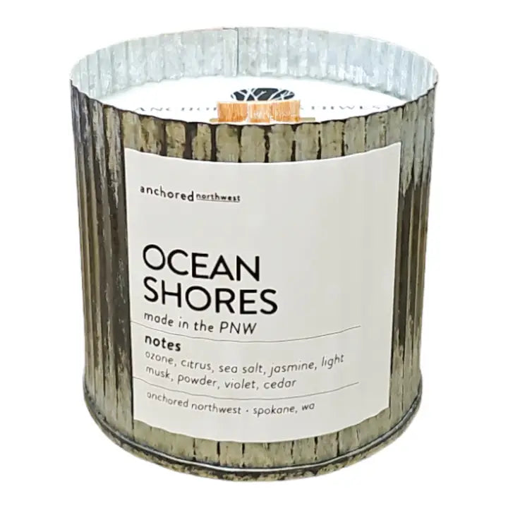 Ocean Shores Wood Wick Candle