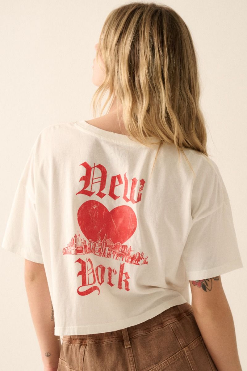 New York Cropped Graphic Tee