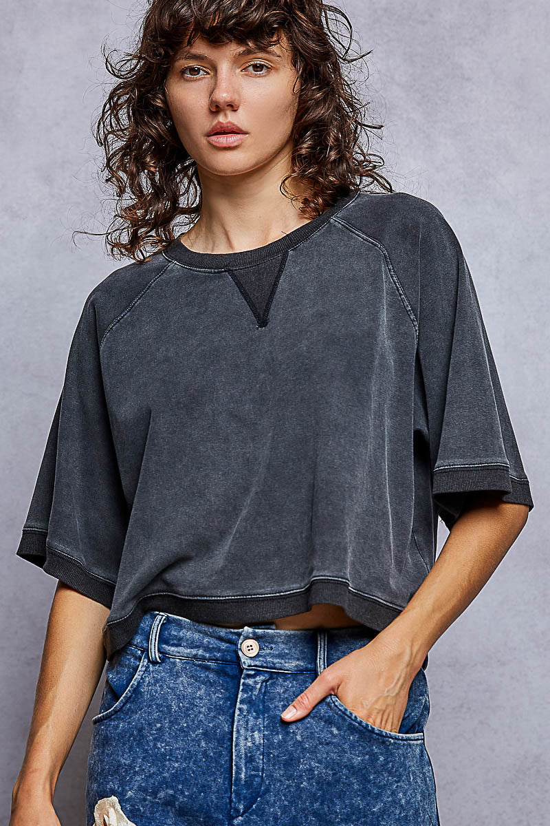 Lived In Short Sleeve Sweatshirt