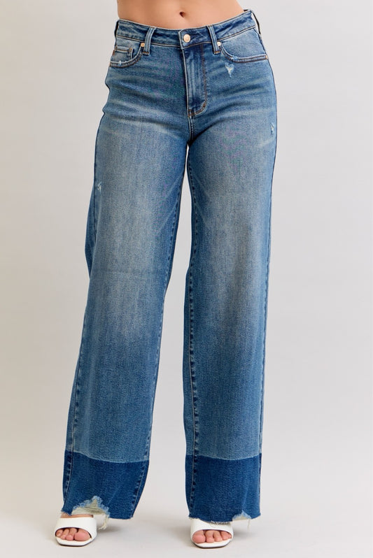 High Waist Column Straight Jean by Judy Blue
