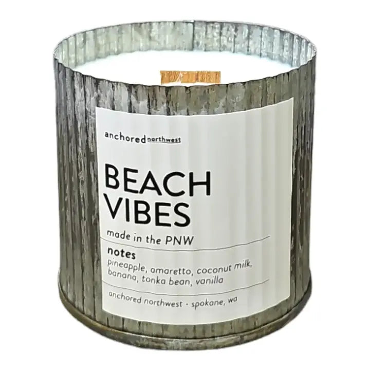Beach Vibes Wood Wick Candle