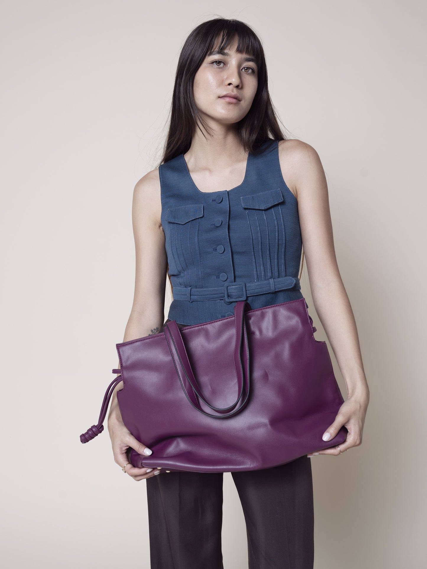 Verona Dual Handle Drawstring Tote
