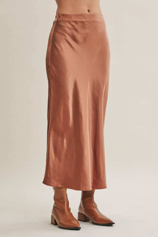 Valeria Satin Maxi Skirt