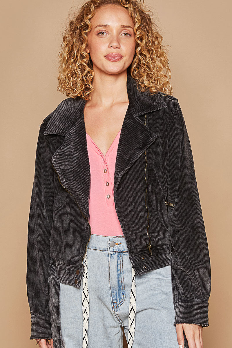 Corduroy Moto Jacket