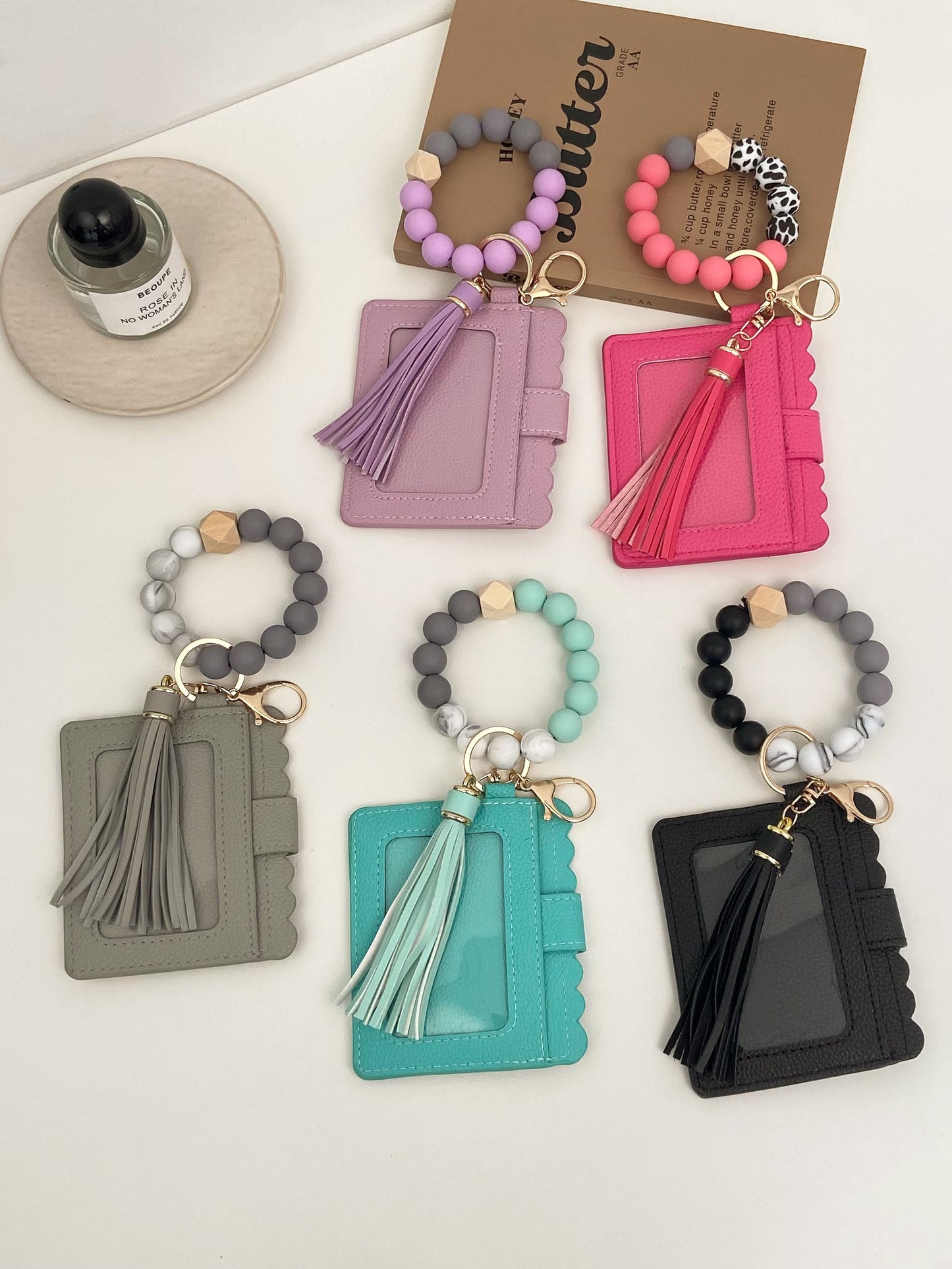 Keychain Beaded Wallet