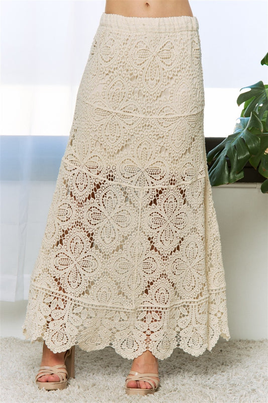 Bohemian Crochet Maxi Skit