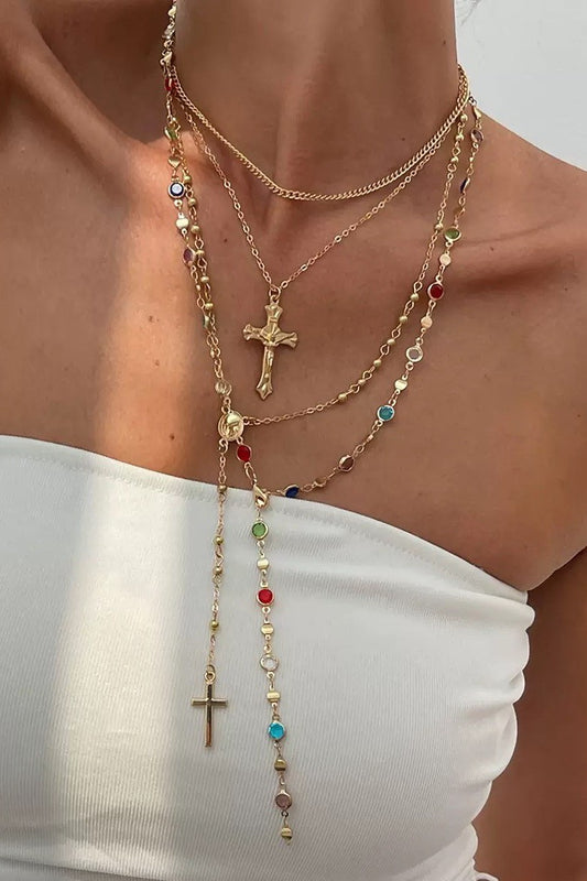 Trinity Lariat Layer Necklace
