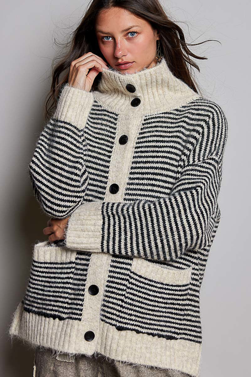 Carter Striped Cardi