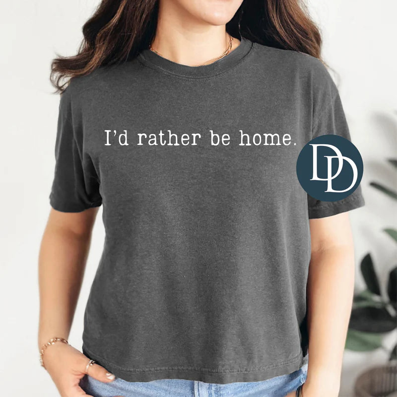 'I'd Rather Be Home' Graphic