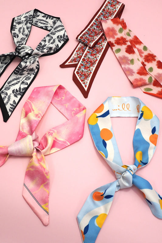 Skinny Twilly Scarf Bandana Wrap