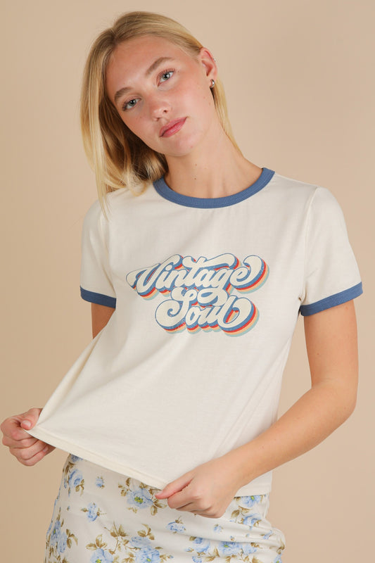 Vintage Soul Ringer Graphic Tee