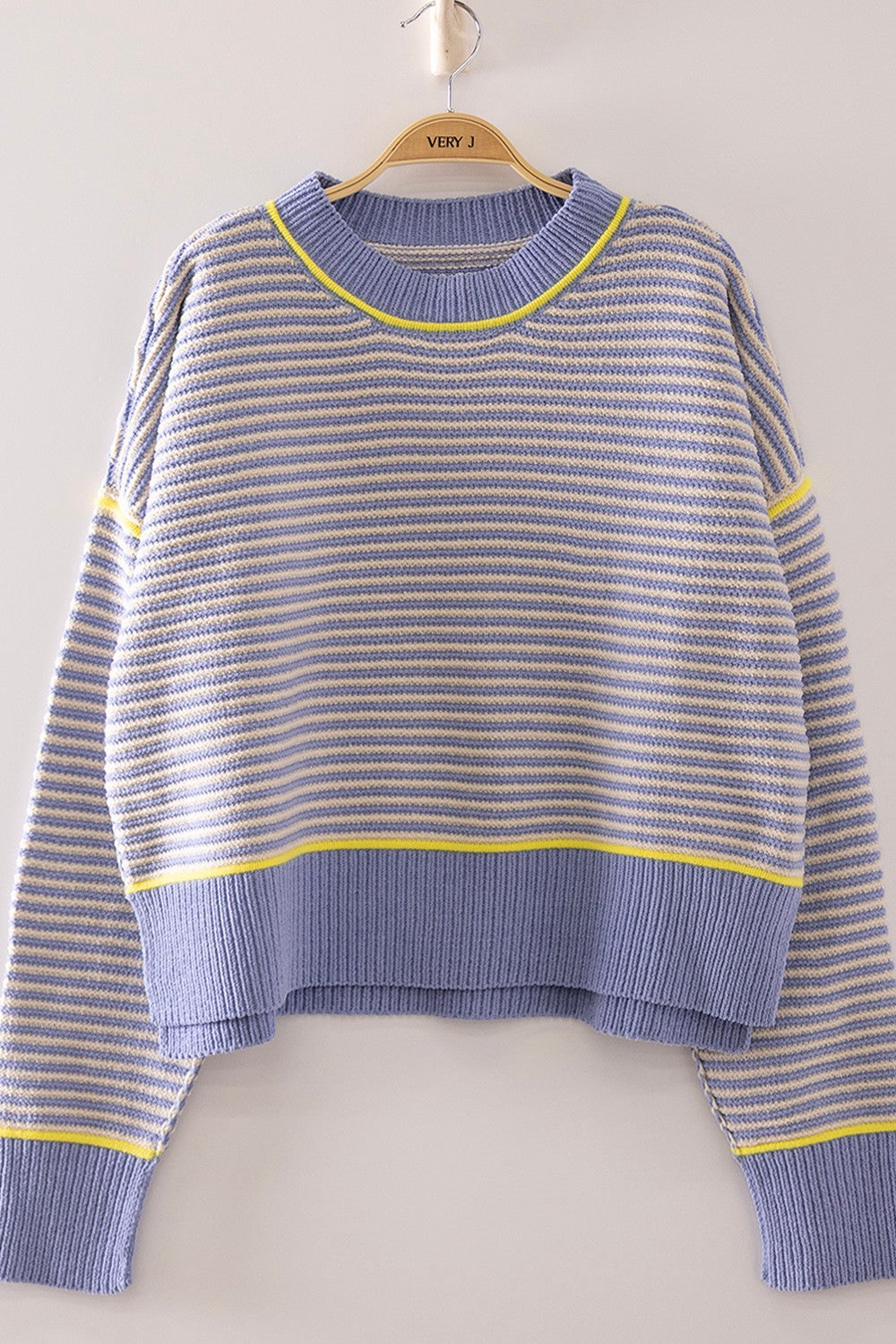 Melany Contrast Stripe Sweater
