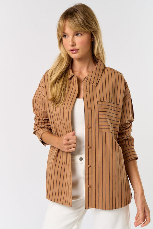 Elowen Stripe Oversized Top