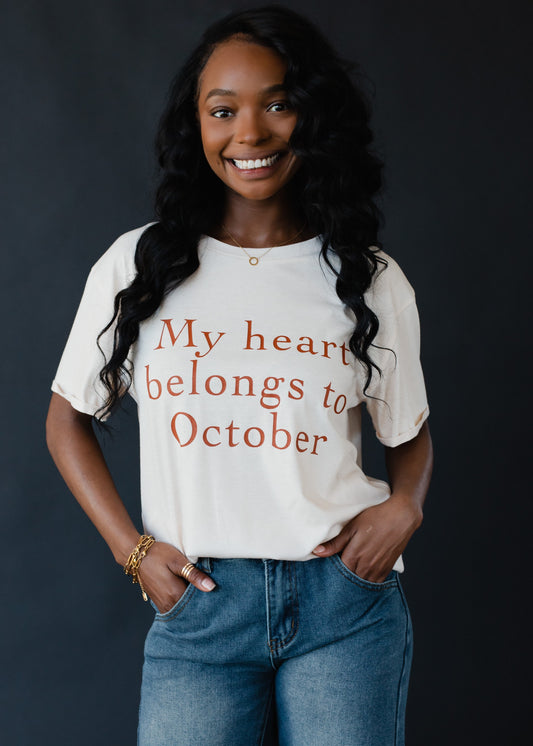 My Heart Belongs to October Graphic
